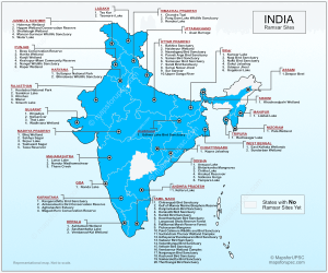 Ramsar Sites In India Map