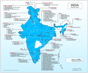 Ramsar Sites In India Map