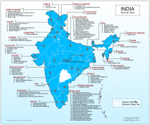 Ramsar Sites In India Map